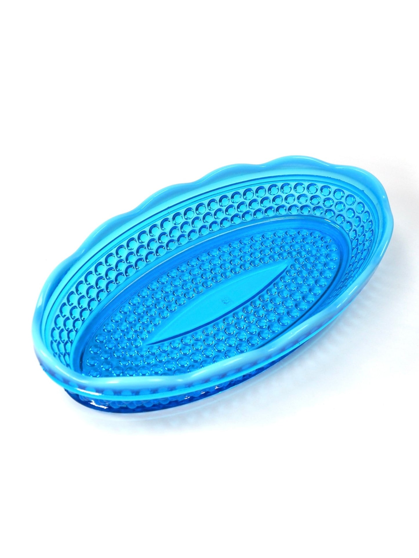 Westmoreland Blue Opalescent Hobnail Oval Dish - Georgie's NYC - Decorative Bowls