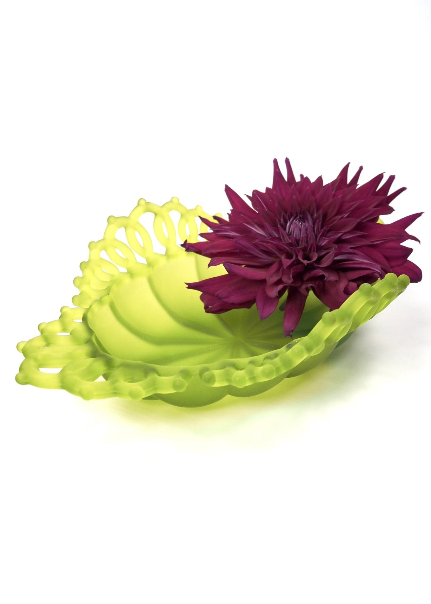 Westmoreland Green Soft Mist Laced Edge Bowl - Georgie's NYC - Decorative Bowls
