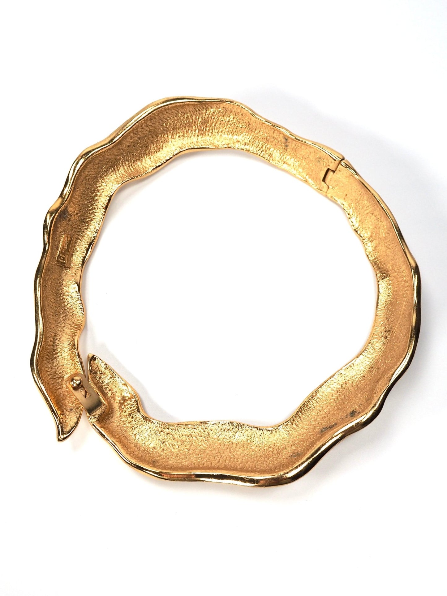 Yves Saint Laurent Rigid Gold Snake Necklace - Georgie's NYC - Necklaces