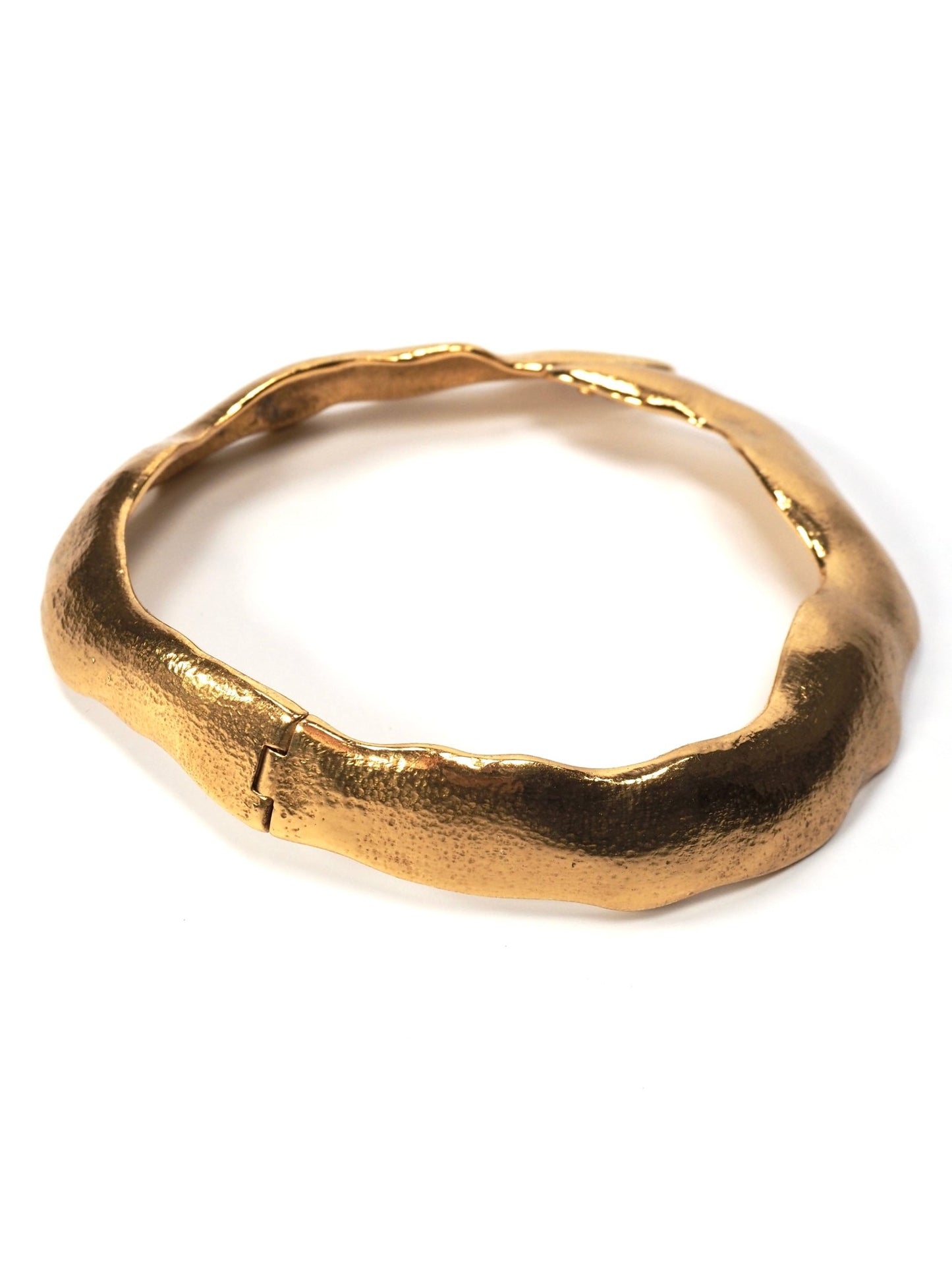 Yves Saint Laurent Rigid Gold Snake Necklace - Georgie's NYC - Necklaces