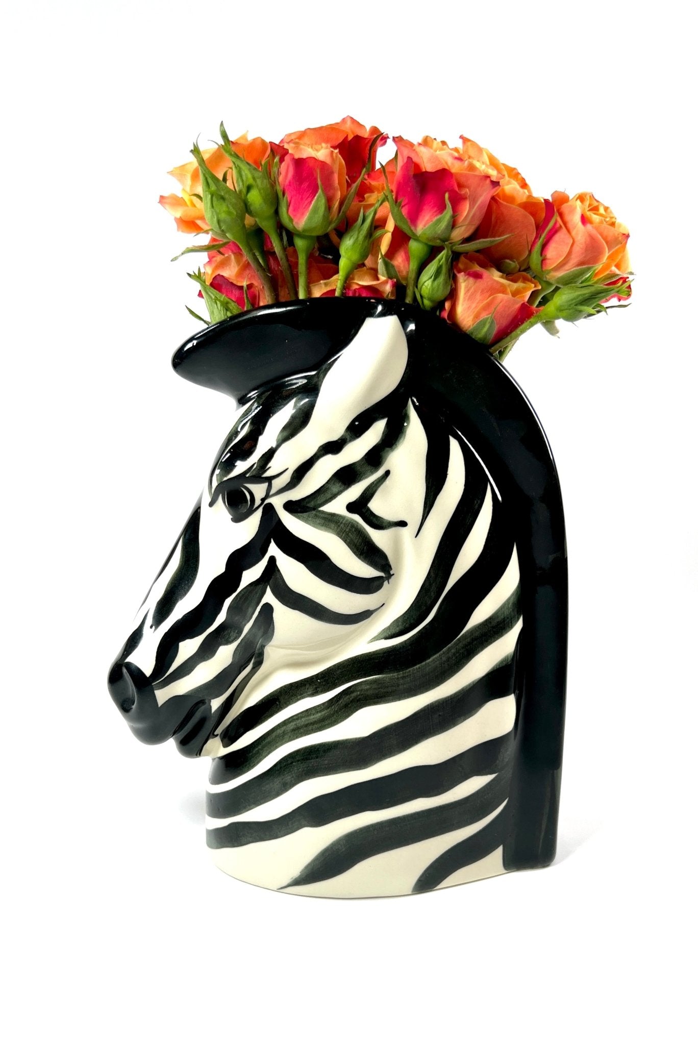 Zebra Head Ceramic Vase - Georgie's NYC - Vases
