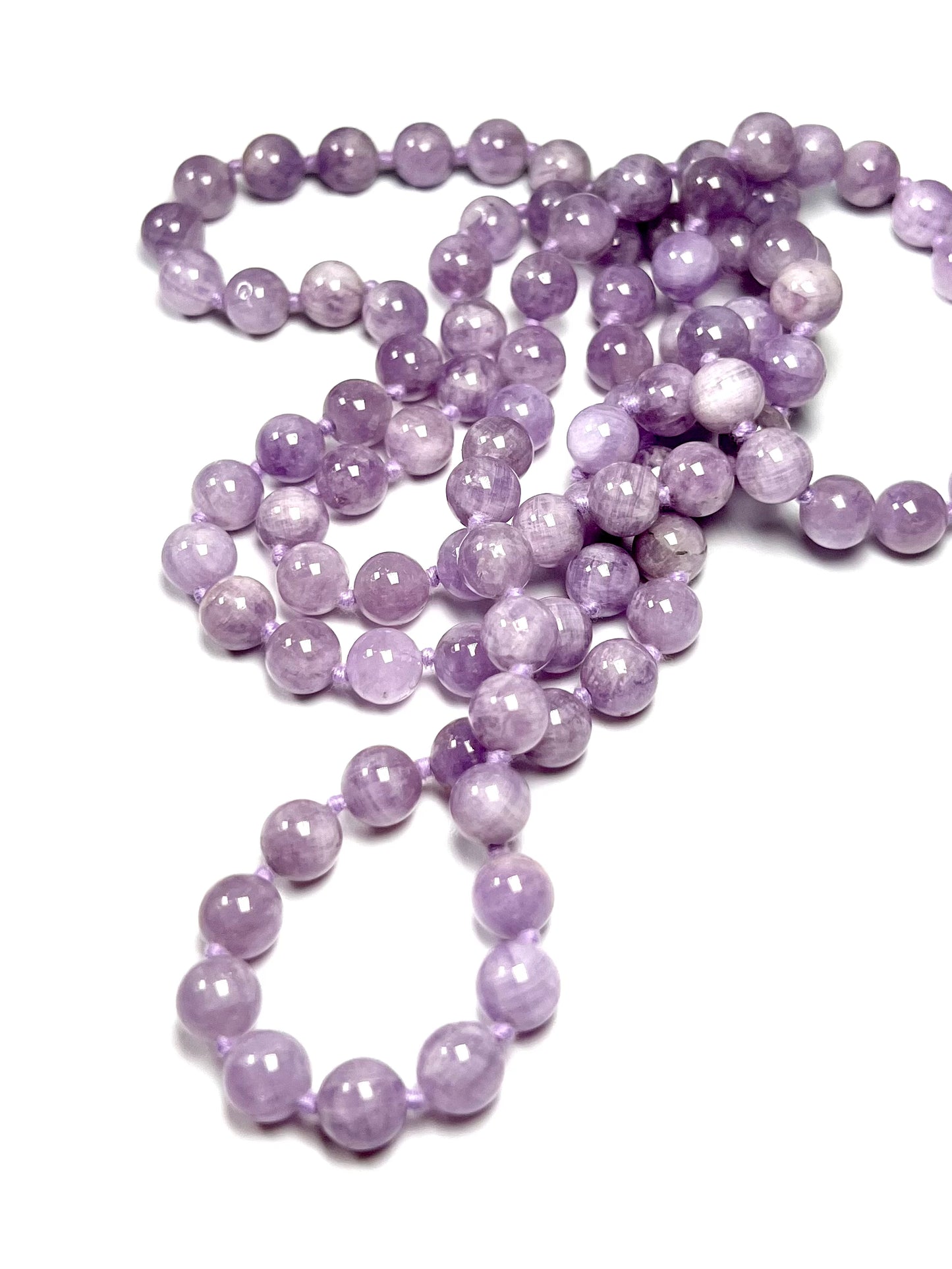 Amethyst Extra Long Beaded Necklace