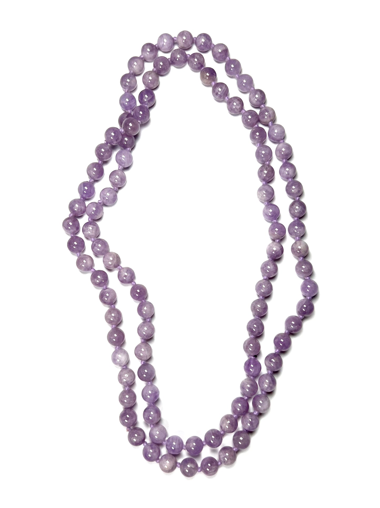 Amethyst Extra Long Beaded Necklace