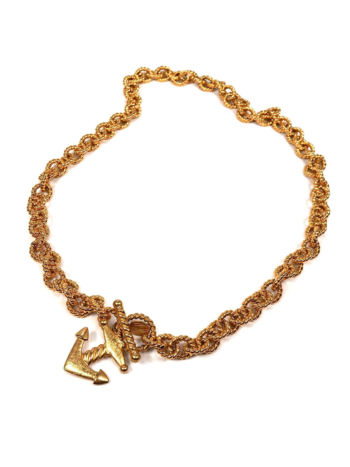 Anne Klein Gold Chunky Anchor Chain Necklace - Georgie's NYC - Necklaces