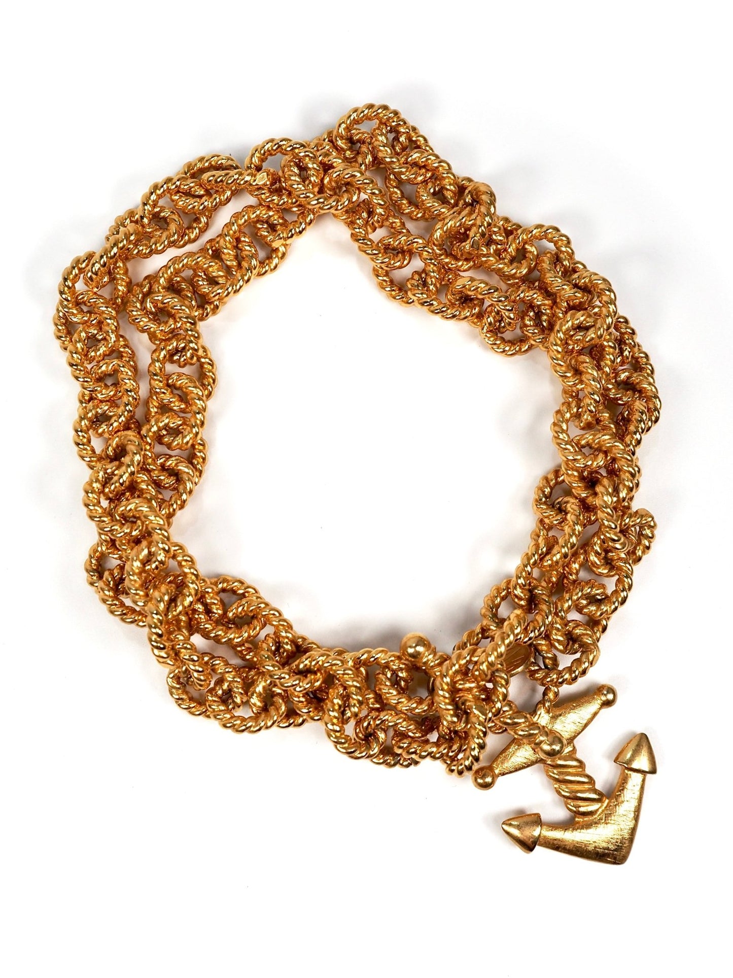 Anne Klein Gold Chunky Anchor Chain Necklace - Georgie's NYC - Necklaces