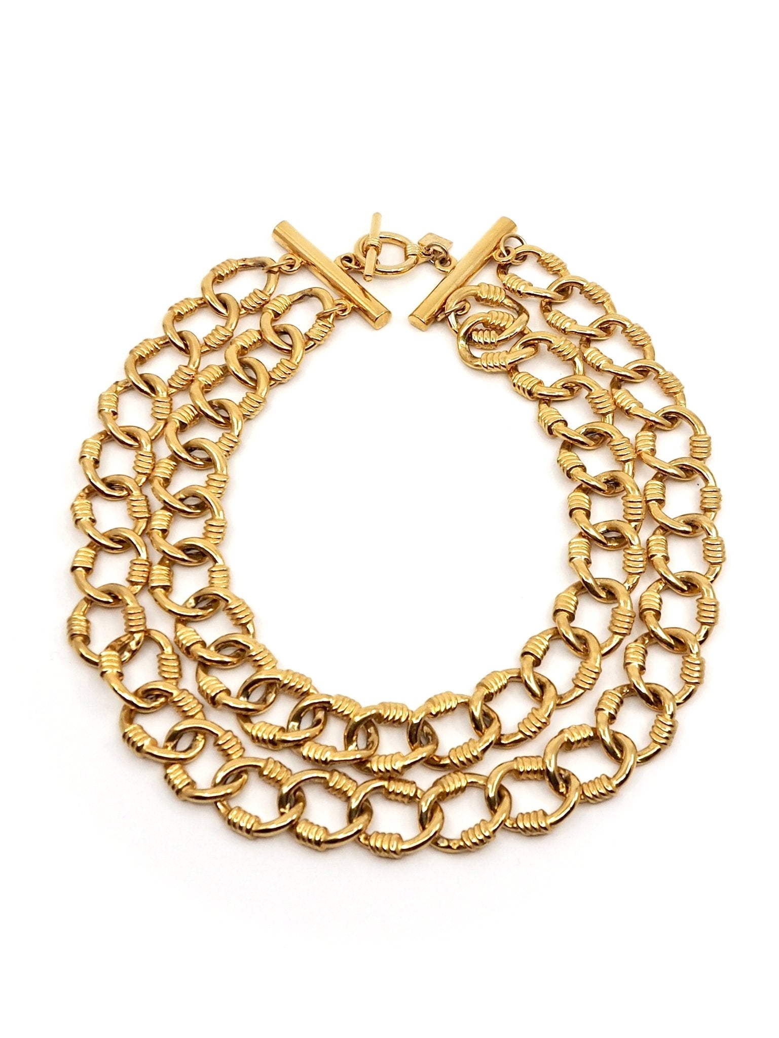 Anne Klein Gold Double Chain Necklace - Georgie's NYC - Necklaces