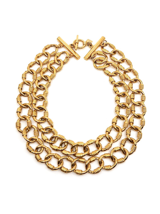 Anne Klein Gold Double Chain Necklace - Georgie's NYC - Necklaces