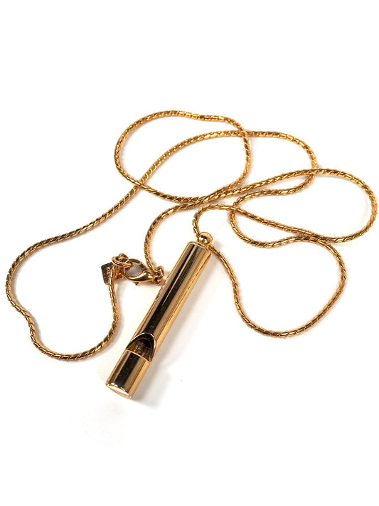 Anne Klein Gold Whistle Extra Long Necklace - Georgie's NYC - Necklaces
