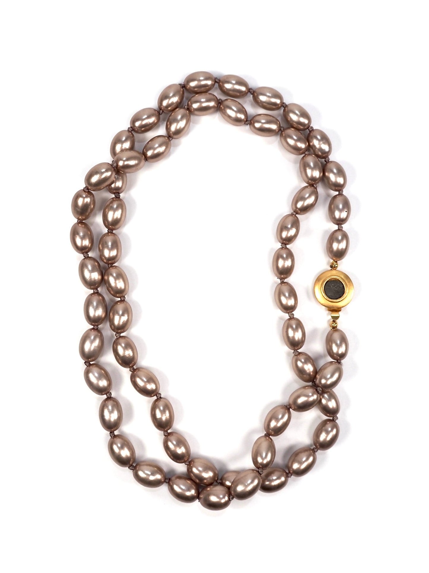 Carolee Lavender Champagne Faux Pearl Long Necklace - Georgie's NYC - Necklaces