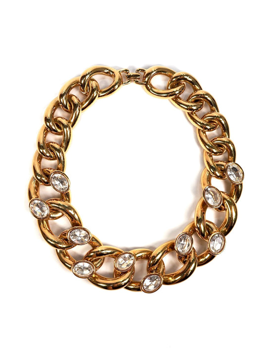 Givenchy Chunky Gold Jeweled Chain Necklace - Georgie's NYC - Necklaces