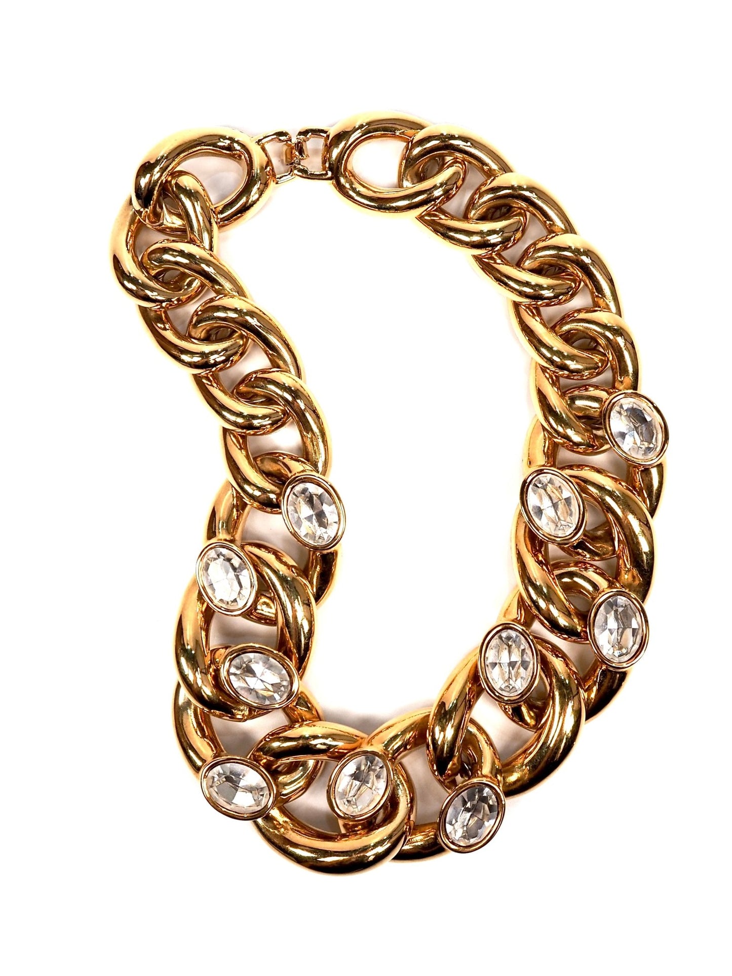 Givenchy Chunky Gold Jeweled Chain Necklace - Georgie's NYC - Necklaces