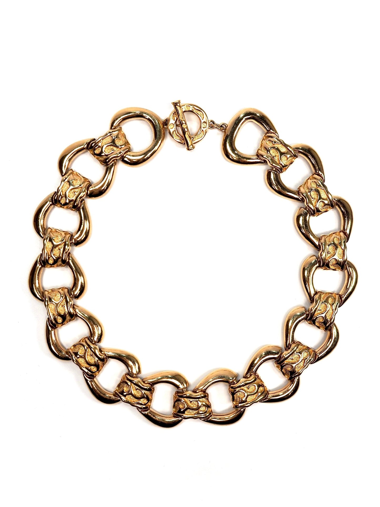 Givenchy Gold Detailed Chain Link Choker Necklace - Georgie's NYC - Necklaces