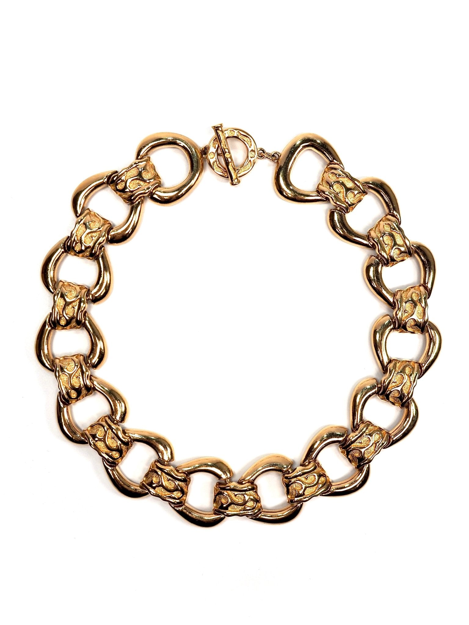 Givenchy Gold Detailed Chain Link Choker Necklace - Georgie's NYC - Necklaces