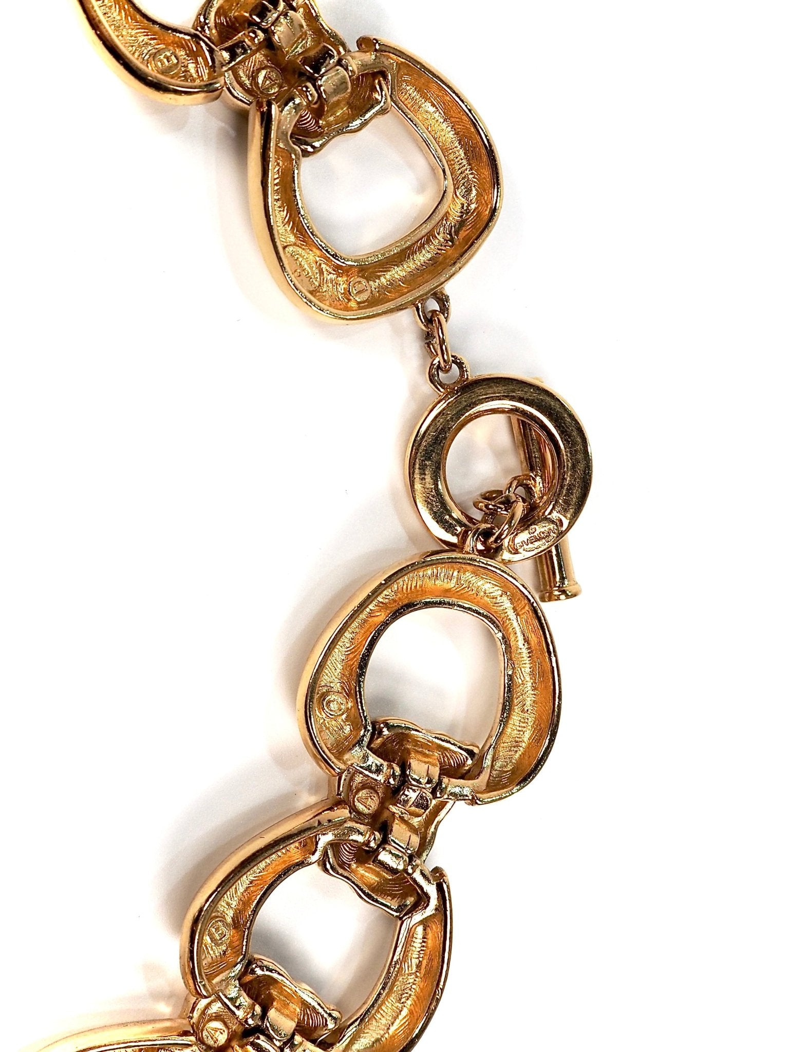 Givenchy Gold Detailed Chain Link Choker Necklace - Georgie's NYC - Necklaces