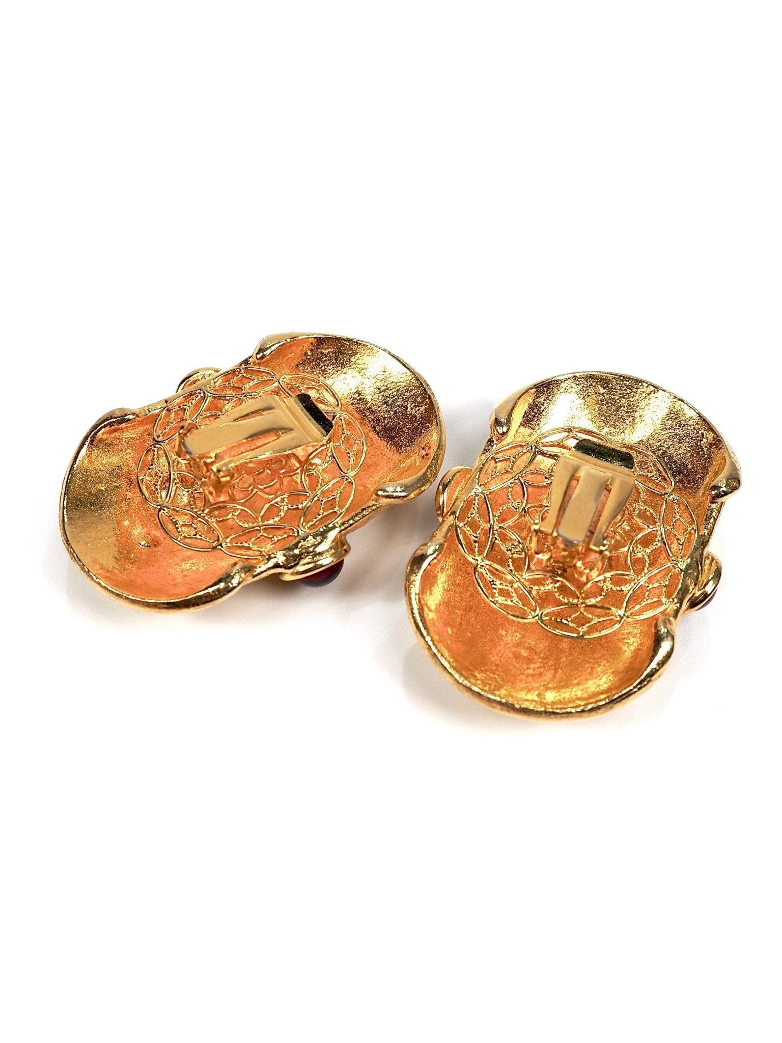 Gold Roman Coin Oversized Statement Earrings - Georgie's NYC - Earrings