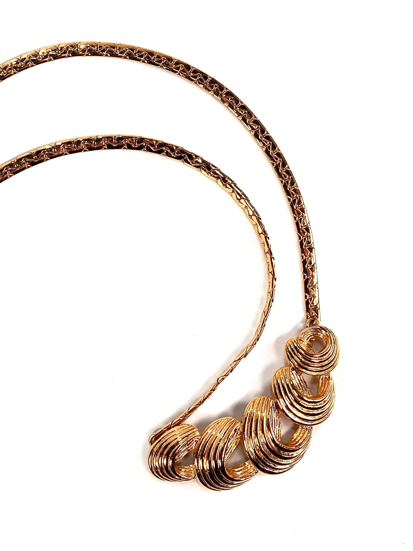 Gold Swirl Collar Necklace - Georgie's NYC - Necklaces