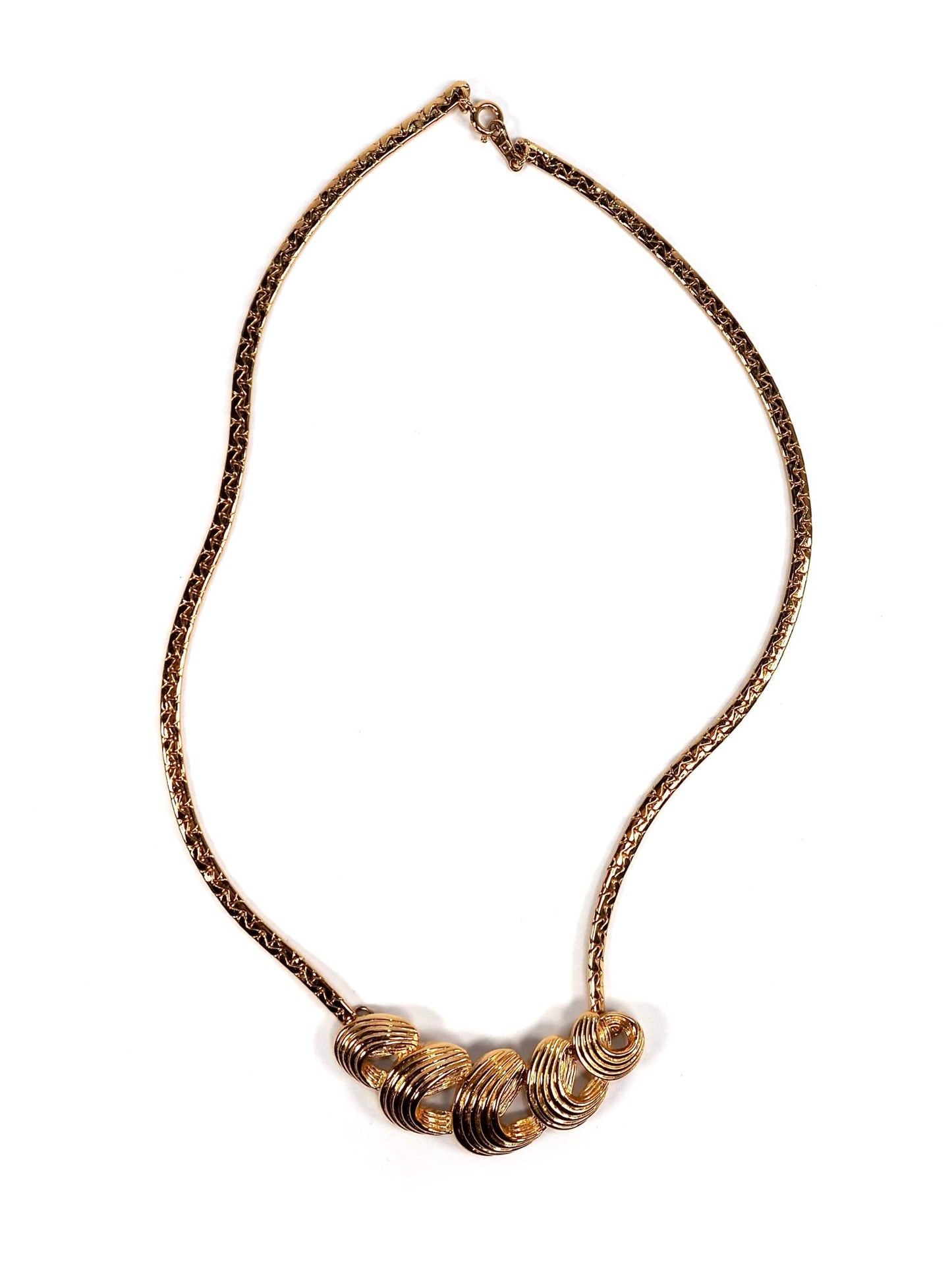 Gold Swirl Collar Necklace - Georgie's NYC - Necklaces