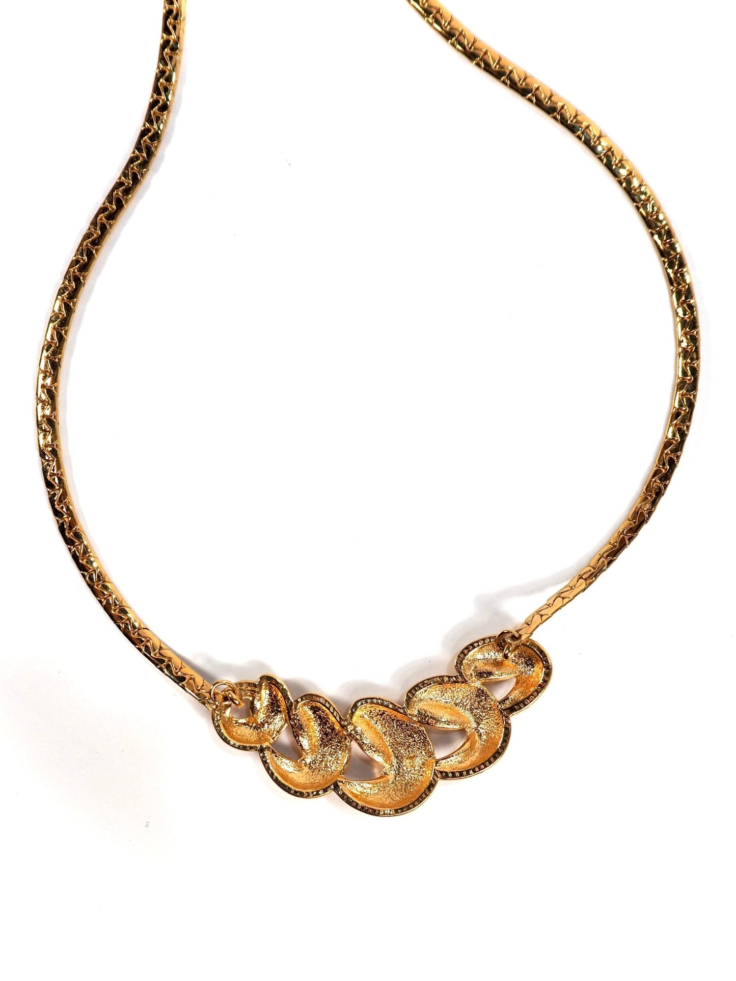 Gold Swirl Collar Necklace - Georgie's NYC - Necklaces