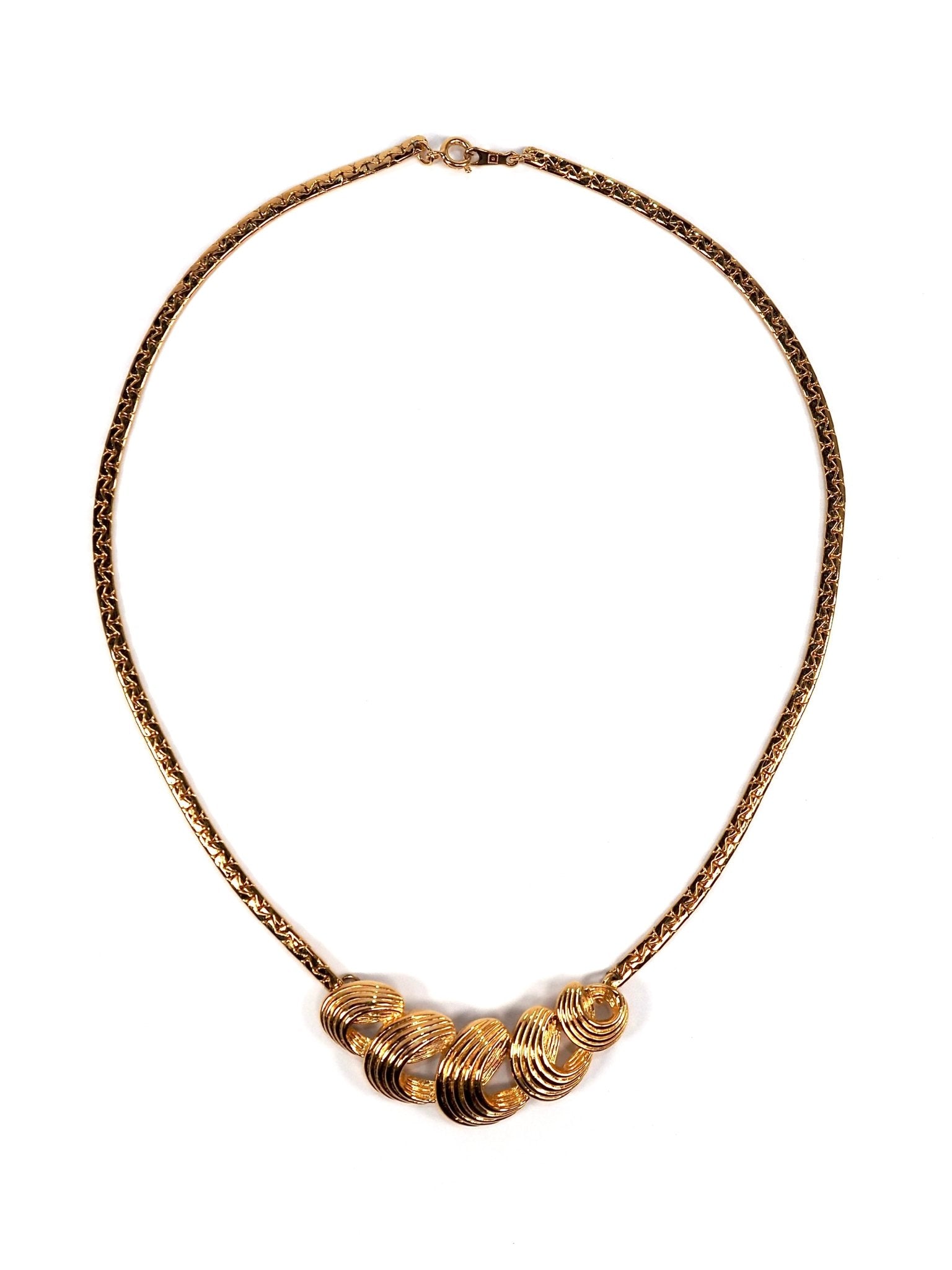 Gold Swirl Collar Necklace - Georgie's NYC - Necklaces