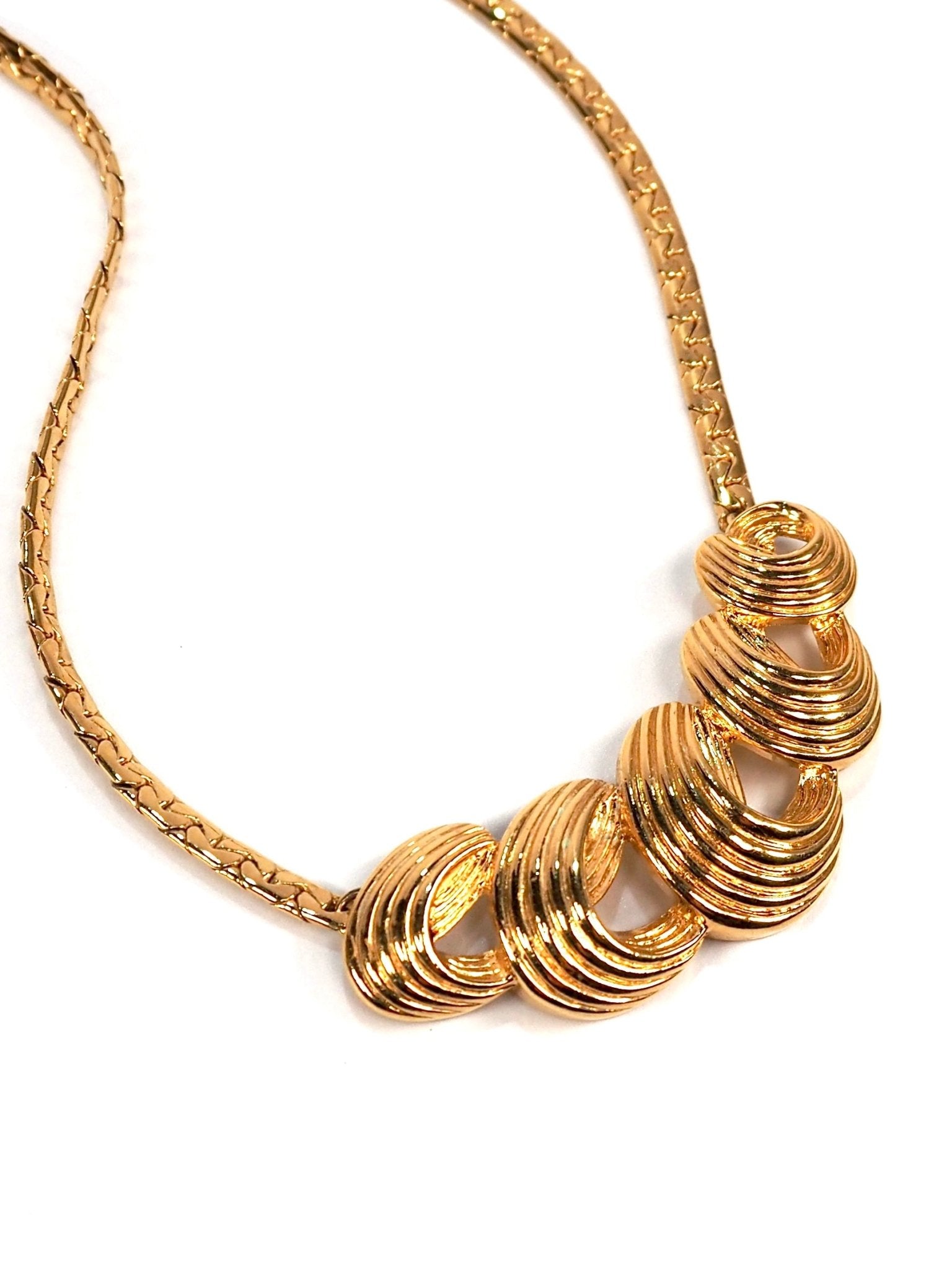 Gold Swirl Collar Necklace - Georgie's NYC - Necklaces