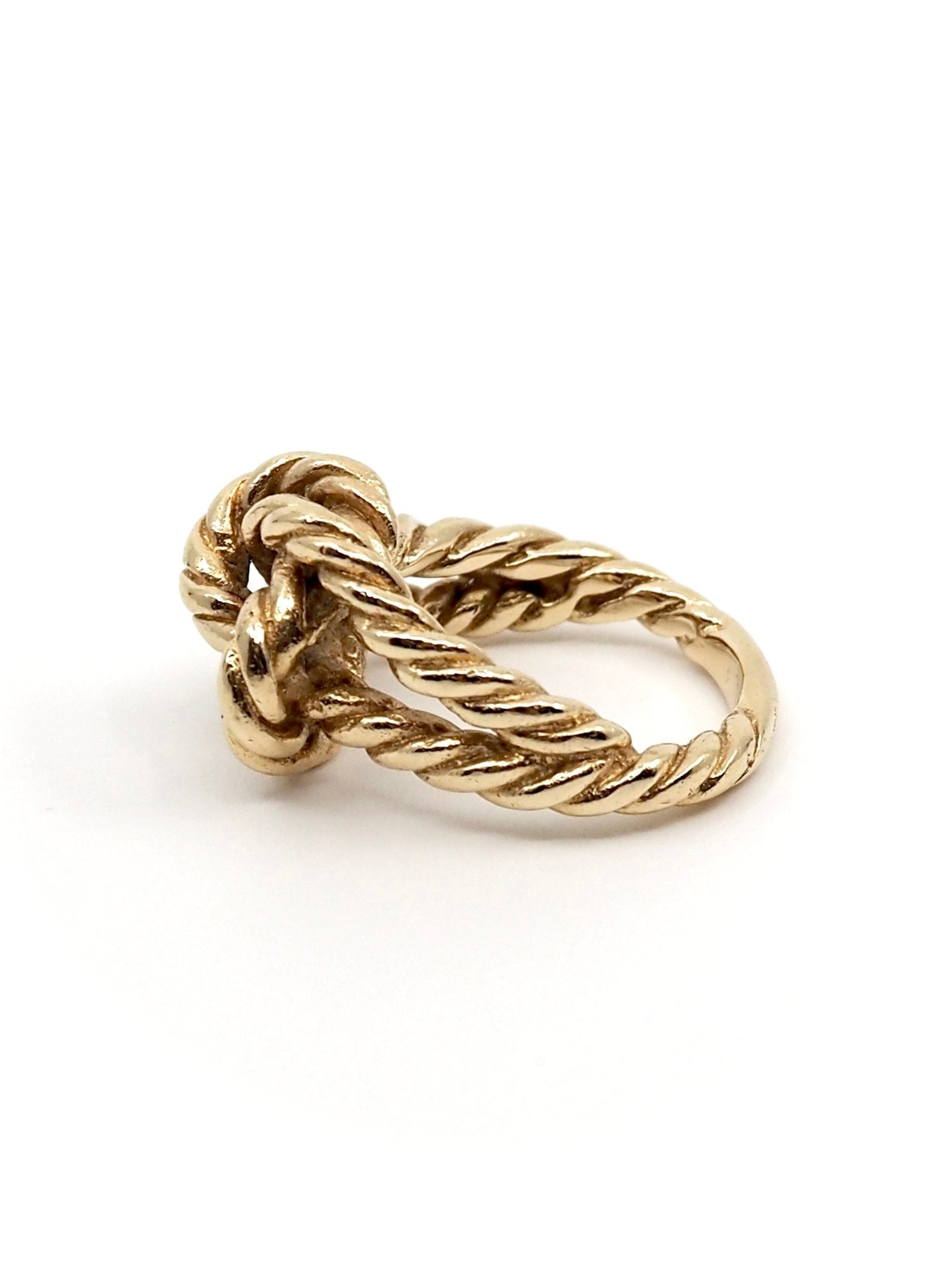 Mid Century 14K Yellow Gold Knot Ring - Georgie's NYC - Rings