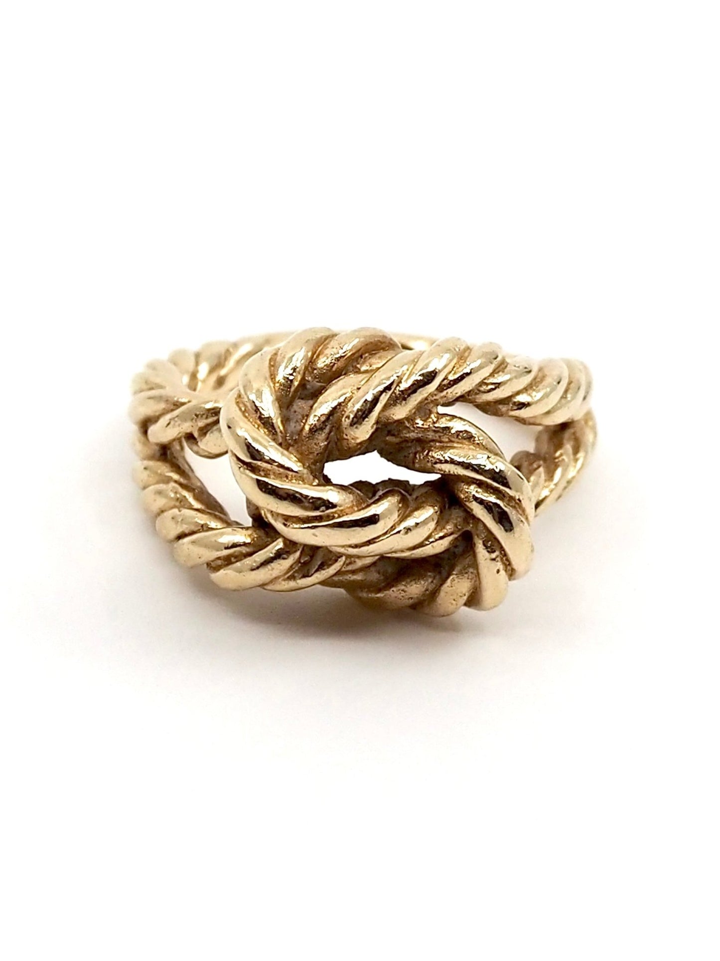 Mid Century 14K Yellow Gold Knot Ring - Georgie's NYC - Rings