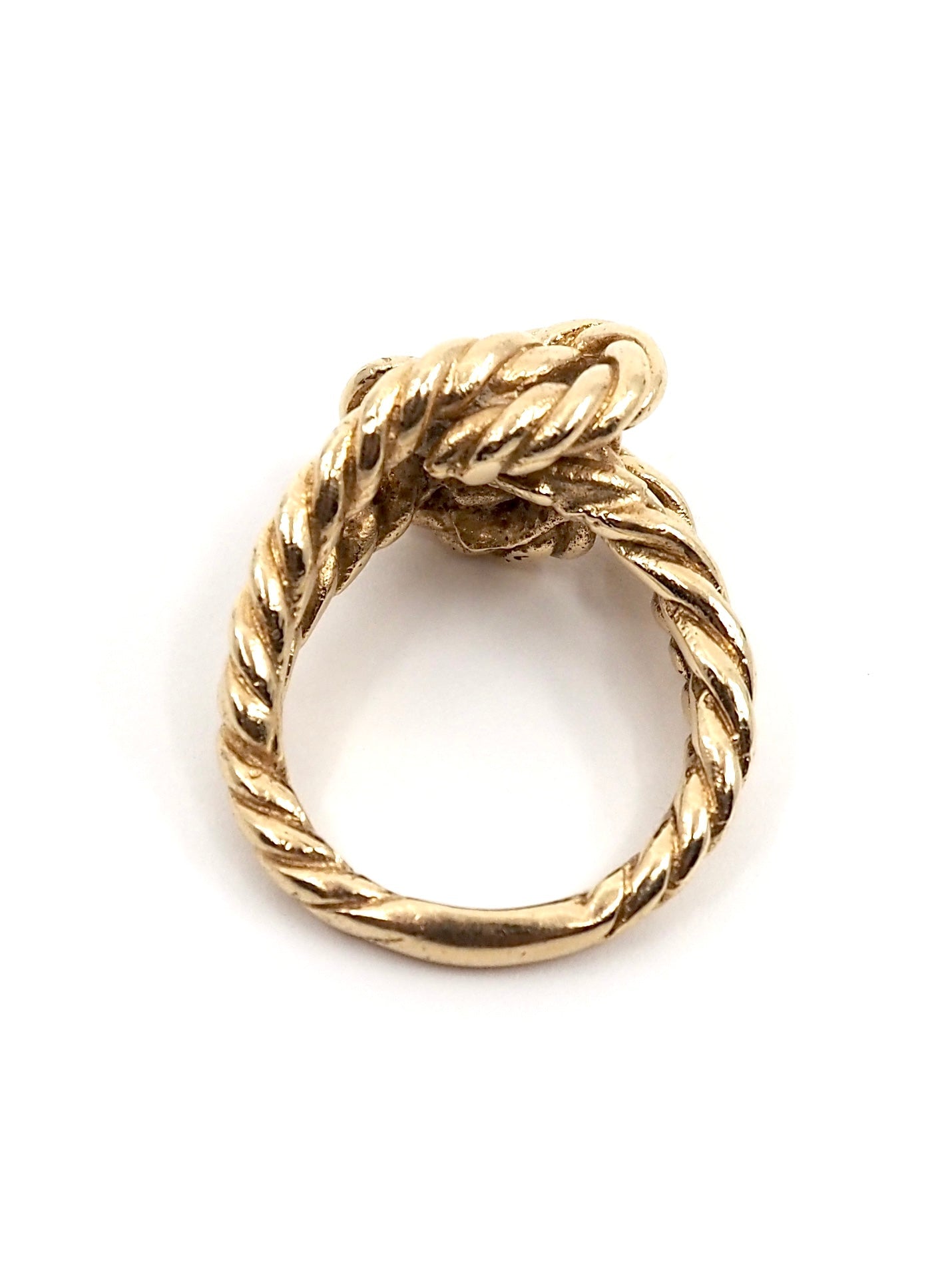 Mid Century 14K Yellow Gold Knot Ring - Georgie's NYC - Rings