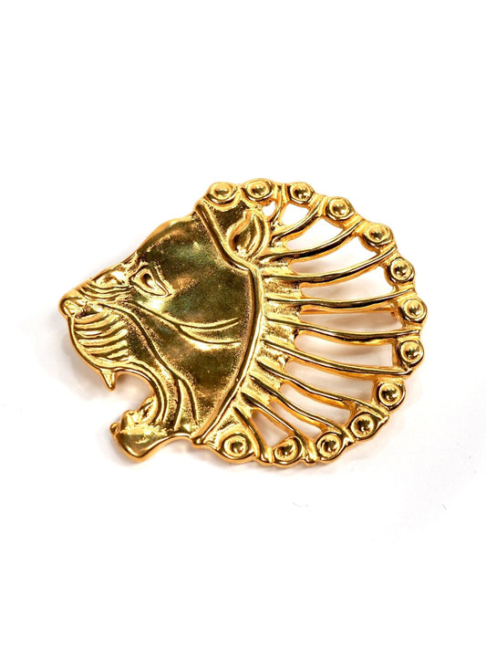 MMA Metropolitan Museum of Art Gold Persian Lion Brooch Pendant - Georgie's NYC - Brooches