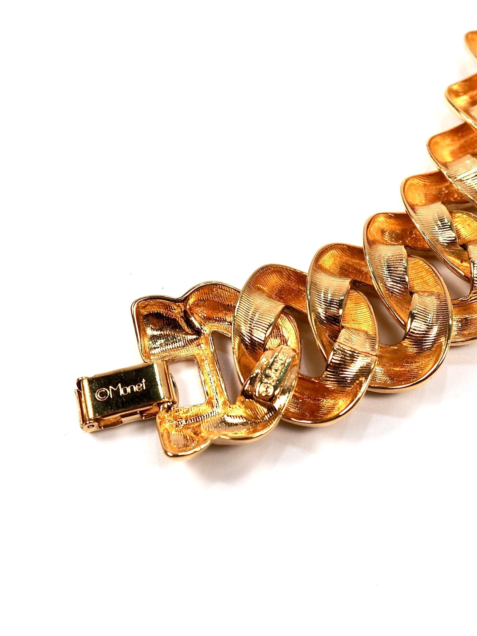 Monet Gold Chunky Curb Link Bracelet - Georgie's NYC - Bracelets