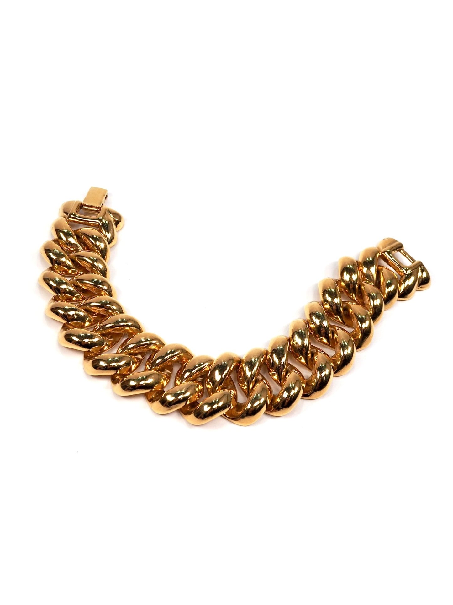 Monet Gold Chunky Curb Link Bracelet - Georgie's NYC - Bracelets