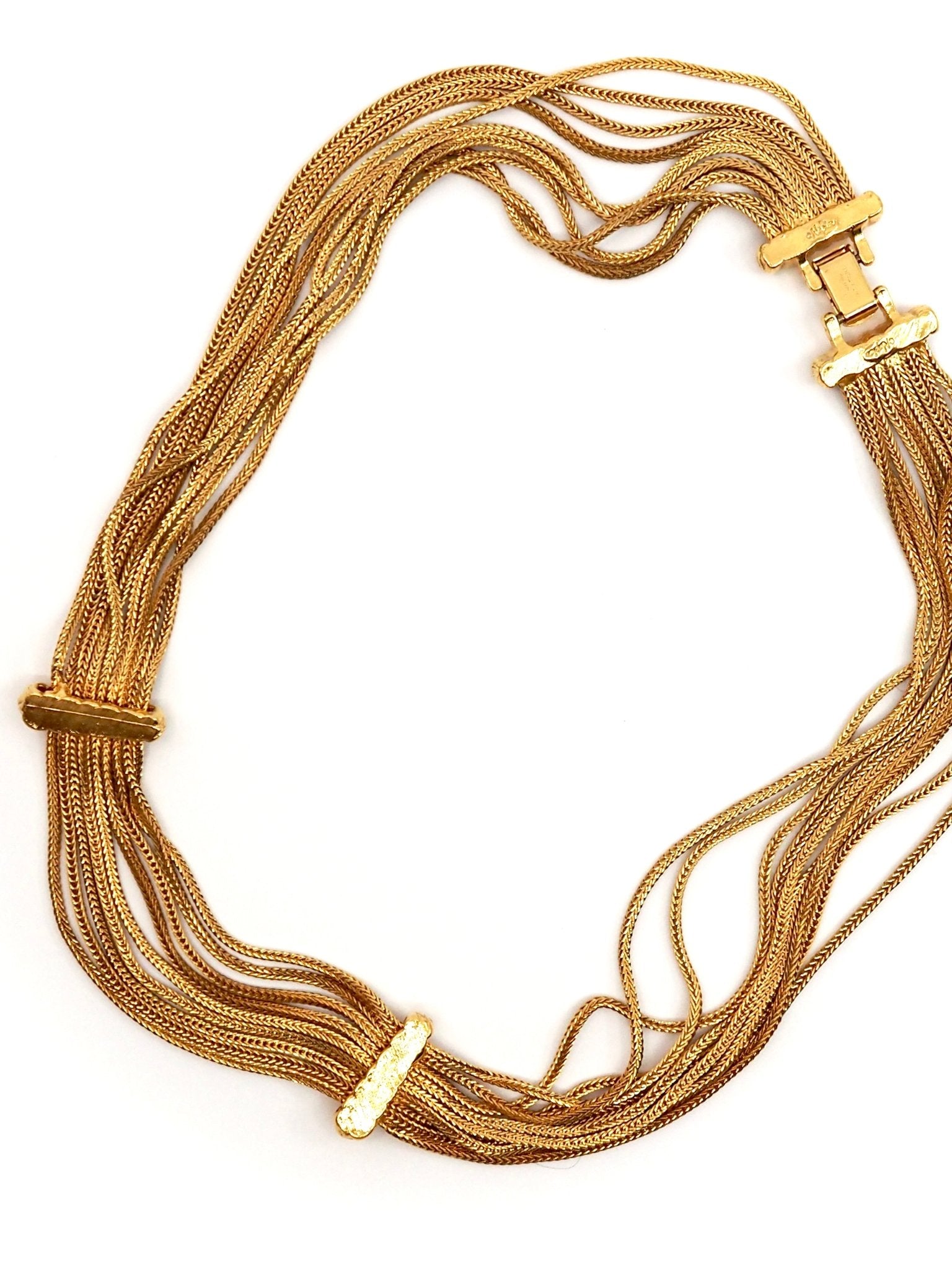 Napier Multi Strand Herringbone Chain Necklace - Georgie's NYC - Necklaces