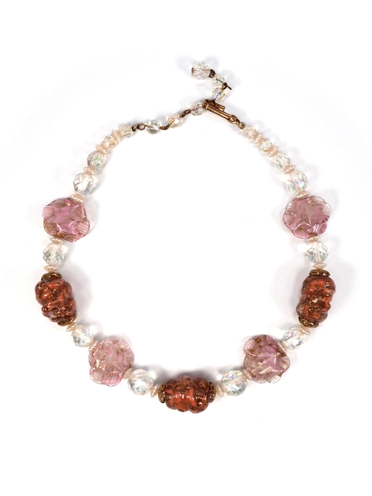 1960s Venetian glass choker necklace vintage jewelry