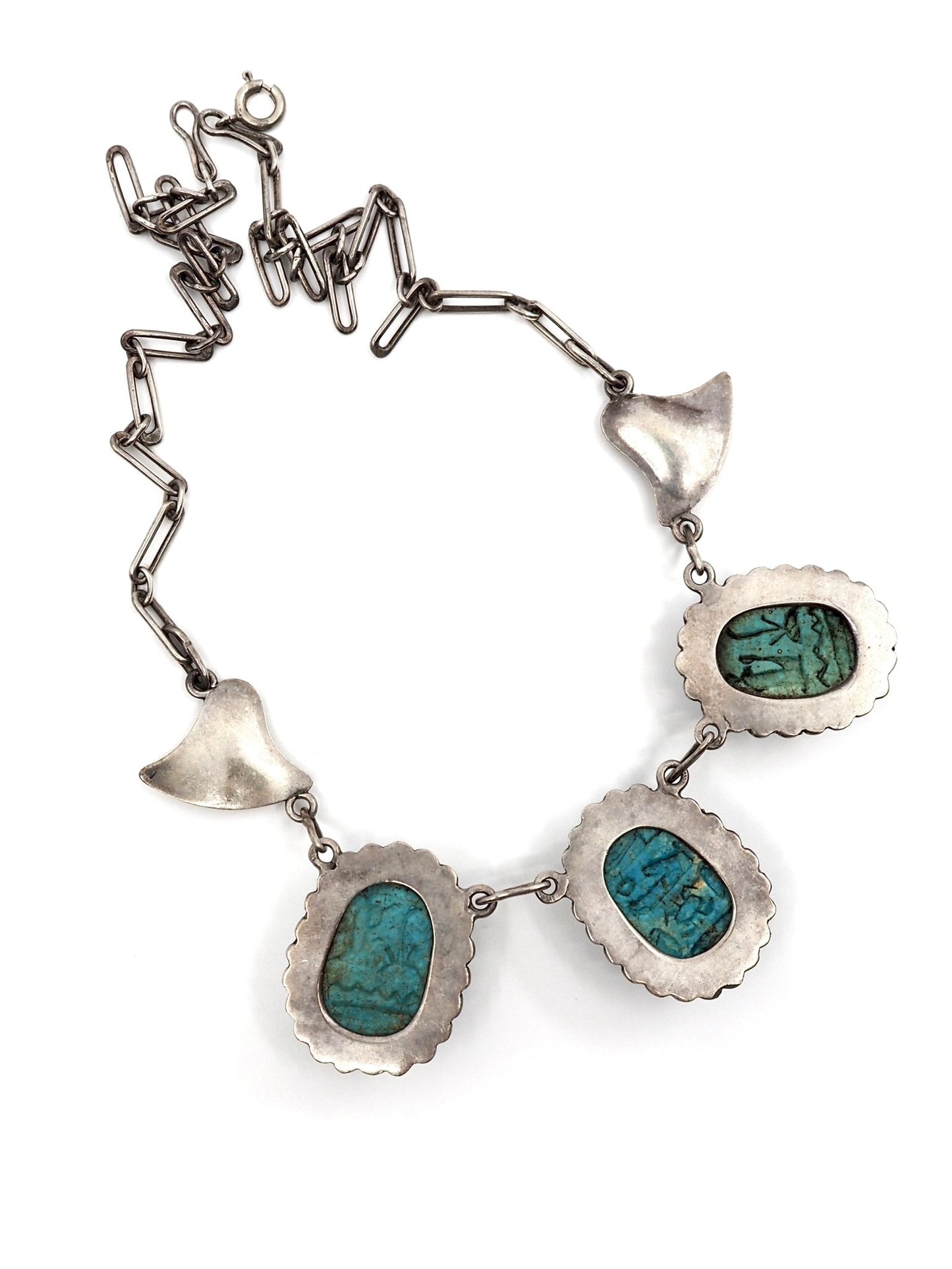 Scarab Sterling Silver Necklace - Georgie's NYC - Necklaces