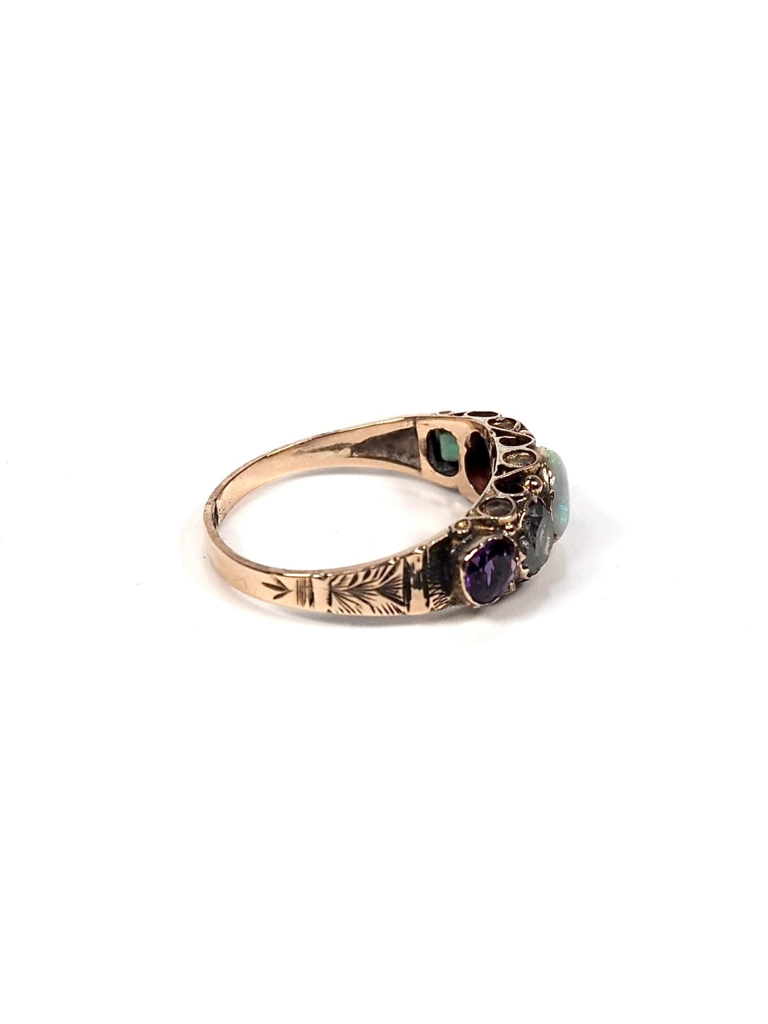 Victorian 9K ADORE Five Stone Ring - Georgie's NYC - Rings