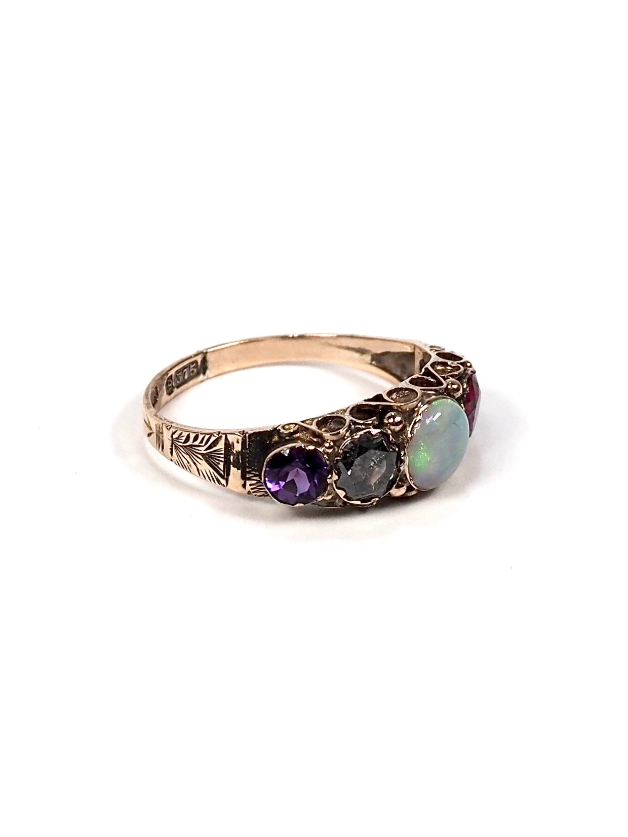 Victorian 9K ADORE Five Stone Ring - Georgie's NYC - Rings