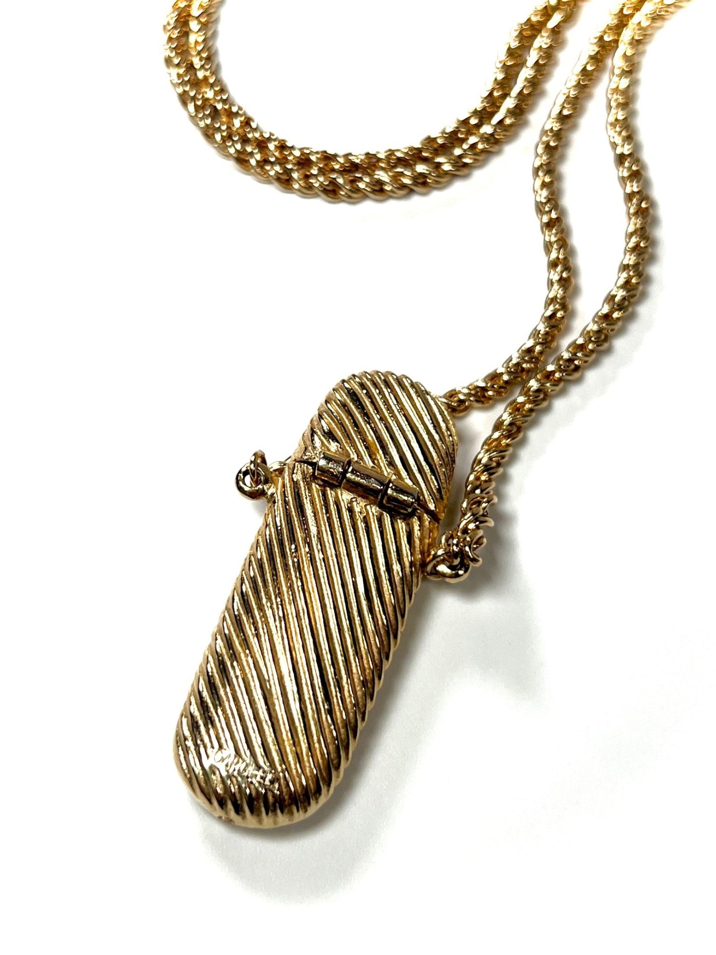 Carolee Gold Textured Micro Bag Pendant Necklace - Georgie's NYC - Necklaces