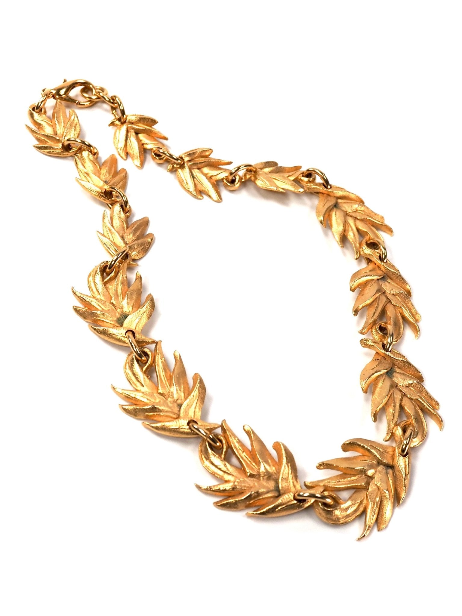 D'elfa Paris Matte Gold Wheat Choker Necklace - Georgie's NYC - Necklaces