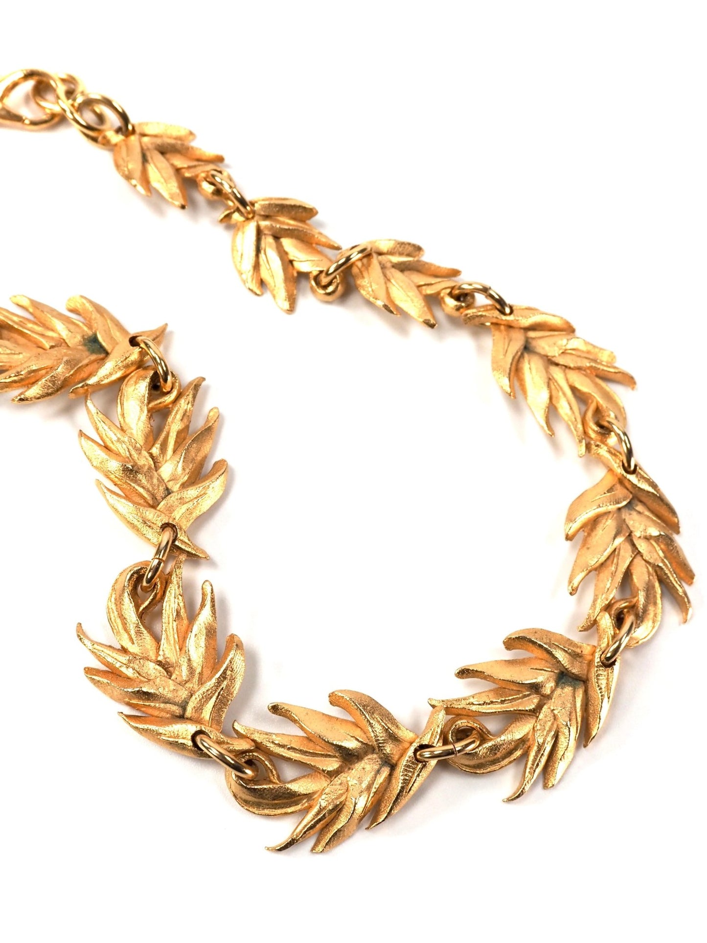 D'elfa Paris Matte Gold Wheat Choker Necklace - Georgie's NYC - Necklaces